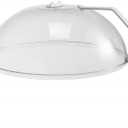 Microwave Splatter Cover for Food,Clear Microwave Splash Guard Cooker lid with Handle,BPA-Free,Soft Plastic