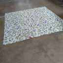 Fabric Dust-Proof Table Cloth Cover for Kitchen Dinner Picnic Table Cloth Home Decoration (Square, 55 x 55 Inch, Beige)