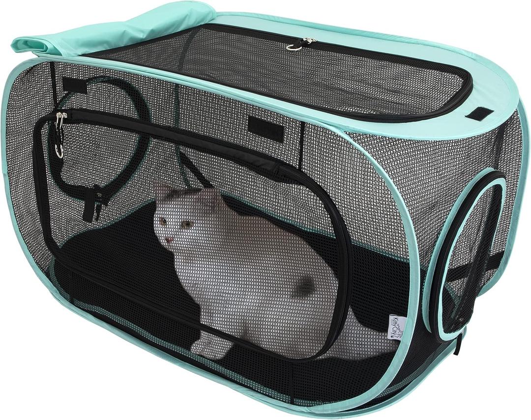 Kitty City Outdoor Catio Furniture and Play Kits for Cats, Outdoor Kennel