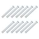 uxcell 12Pcs M10 x 90mm Single Hole Clevis Pins, Zinc-Plated Carbon Steel Flat Head Hitch Pins for Trailer Latch, Mechanics Repair, Furniture Installation, Industrial Equipment