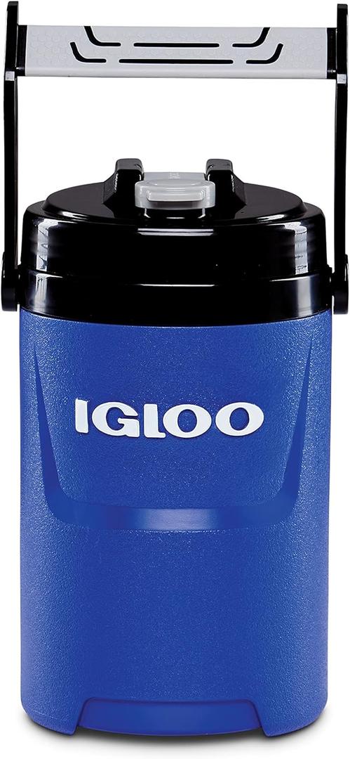 Igloo 1/2 Gallon Insulated Sports Water Jug with Hooks (Pro Blue)