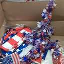 11 Pcs 4th of July Golf Cart Decorations Kit, Patriotic Parade Set with Hat Glasses Beard, Seat Covers, Flags & Bunting, Red White Blue for 250th Anniversary Memorial Day Party Favors, X-Large