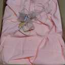 Sumbababy Toddler Bed Tent Canopy: Lights & Flags Indoor Floor Kids Play Tent Playhouse - Portable & Foldable Twin Bunk Bed Curtains - Twin Bed Tent for Girls Gifts (Pink)