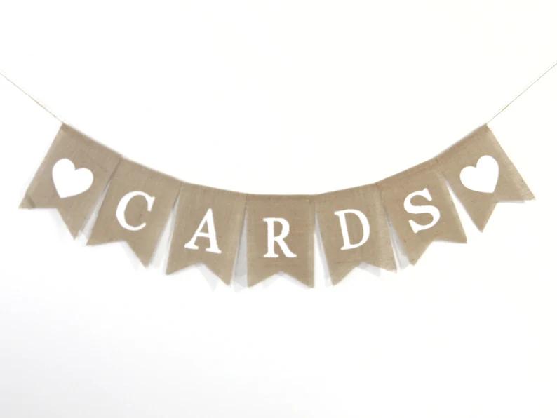 Card Box Sign/Banner