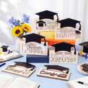 Sanwuta 6 Pcs Class of 2026 Graduation Money Holder Wooden Graduation Money Envelope Box DIY Congrats Grad Wood Card Cash Holder Decor for 2026 Senior College High School Grads Party Favor