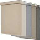 Persilux Blackout Roller Shades for Windows,Cordless,Linen Fabric,Roller Blinds for Windows,Thermal Insulated Fabric UV Protection,Window Shades for Home,Office,Bedroom,Door,Blackout-Beige,Custom Now