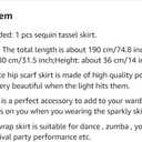Belly Dance Sequin Tassel Skirt Hip Scarf Belt Mini Skirt Festival Rave Clothing for Women (Silver)
