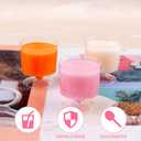 100 Pack Clear Plastic Dessert Cups with Spoons 2 oz Mousse Cup Parfait Cups Clear Dessert Cups, Disposable Appetizer Cup,Dessert Shooter Cups for Home Party Wedding Drinking Dessert Ice Cream