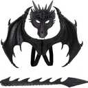 Children's Dragon Wing Costume Dinosaur Tail Mask Set Cosplay Kids Halloween Dragon Costume