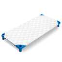 Comfyanno Quilted Daycare Cot Nap Mat for Boys, Girls, Soft & Breathable, Gentle on Skin, Extra Support & Comfort for Toddler Cozy Nap Time Sleep, Fits 23" x 40" Toddler Size Preschool Cot - 1 Pack (White)