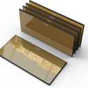 TRQWH 5pcs Welding Hardened Glass Gold Lens Shade 12 Darkening Filter Plates 2" x 4.25" HD Glass Welding Helmet Lens