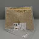 OIAHOMY Christmas Tree Collar, Wicker Holiday Tree Skirt & Stand Base Cover,Paper Rope Christmas Decor, Natural & Snow-24 inch (Large)