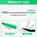 60 Inch Metal Striking Cap Pry Bar Long Heavy Duty Pry Bar with Mechanic's Handle for Positioning Aligning Prying Iron Worker Tools (Green)