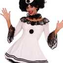 Leg Avenue Women's Costume, White/ Black, Small/ Medium