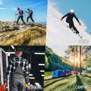 ECOEY Men's Merino Wool Cushioned Hiking Trekking Socks 4 Pairs, Quarter Length with Moisture Wicking (10-13, Oliver2)