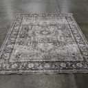 Olive Green Washable 8x10 Area Rugs for Living Room Rug Bedroom Rug-Carpet Neutral Vintage Dining Room Rugs for Under Table Soft Comfortable Non Slip