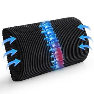 HIGOGOGO Lumbar Support Pillow for Recliner Chair/Accent Chair/Couch, Memory Foam Back Support Cushion for Elderly, Recliner Cushions for Back Rest, Pain Relief, Reading, Washable Cover, Black