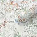 Ismoon Vintage Floral Peel and Stick Wallpaper White and Pink Contact Paper Boho Wall Paper Pink Flower Removable Self Adhesive Vinyl Wallpaper for Cabinets Shelves Bedroom Wall Decor 17.3x78.7in