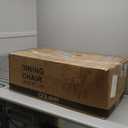 COLAMY Mid Century Modern Dining Chairs Set of 4, Upholstered Kitchen Chairs with Back, Farmhouse Fabric Side Dining Room Chairs with Wood Legs for Dining Room Kitchen Restaurant, Brown