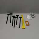 6pcs Wall Shelf Brackets Heavy Duty Floating Shelf Bracket Hidden,Invisible Black Shelving Brackets Decorative Floating Shelf Hardware Heavy Duty,Metal Shelf Support Bracket(8"-6pcs)