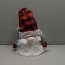 D-FantiX Gnome Christmas Tree Topper, Tomte Gnome Christmas Ornaments Santa Gnomes Plush Scandinavian Christmas Decorations Holiday Home Décor with Plaid Hat