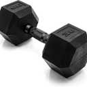 CAP Barbell Coated Hex Dumbbell Weight - Single | 30  lbs | Multiple Options