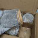 12 Pack 14 fl.oz Glass Candle Jars - Clear Empty Glass Vassels with Bamboo Lids, Bulk Candle Containers Jars for Making Candles 12 14 fl.oz