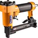 Dynastus Pneumatic Upholstery Staple Gun, 21 Gauge 1/2" Wide Crown Air Stapler Kit, by 1/4-Inch to 5/8-Inch, with Staples, Orang