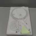 Lighted Makeup Mirror, 3000 mAh Rechargeable Double Sided Magnifying Vanity Mirror with 3 Colors, 1x/10x, 360 Rotation , Brightness Adjustable Magnification Cosmetic Light up Mirror, Women Gift (Chrome)