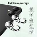 BLEUM CADE 3 Pack Camera Lens Protector for iPhone 16 Plus, Full Coverage, Anti-Scratch, 9H Hardness Tempered Glass