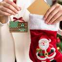 2 x HEXMOZ Golf Christmas Ornaments 2025 - Christmas Golf Gifts for Men - Golfing Gifts for Golfers, Players, Fans - Cool Sports Present Ideas, Holiday Tree Decorations - Xmas Ornaments