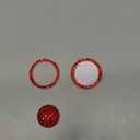 Push Start Button Bling Rings Auto Car Engine Start Stop Button Sticker Emblem,Rhinestone Bling Red Car Accessories Decor for Women Girl 2 Pcs,Red