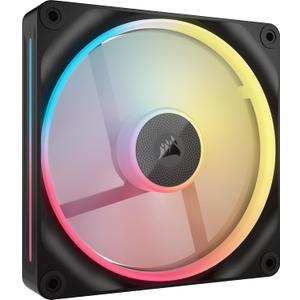 CORSAIR iCUE Link LX140-R RGB 140 Mm PWM Reverse Fan Single Fan Low-Noise, Magnetic Dome Bearing, Dual Light Loops, CORSAIR QuikTurn Screws, Zero RPM Mode Black