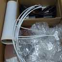 LEPOWER Tripod Floor Lamp, Mid Century Wood Standing Lamp, Modern Design Shelf Floor Lamp for Living Room, Bedroom, Office, Flaxen Linen Shade with E26 Lamp Base Walnut