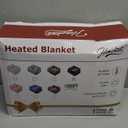 Homemate Electric Heated Blanket Queen Size  84"x90" Heating Blanket Queen Size Dual Control 1/2/4/6/8 Hours AutoOff 10 Heat Level OverHeat Protection Luxury Faux Fur Sherpa ETL Certification