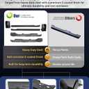 Mountainpeak Rocker Panel & Cab Corner Fit for 2009-2018 Dodge Ram Crew Cab | 1500, 2500, 3500 Only, 6PCS Inner & Outer Rust Repair Kit, E-Coated Finish, Heavy Duty Steel