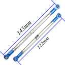 Steel Toe Links Push Rod Steering Links Turnbuckle Rod 5319X 5338R Compatible with Traxxas 1/10 EREVO 2.0 E-Revo Revo Summit RC Upgrade Parts