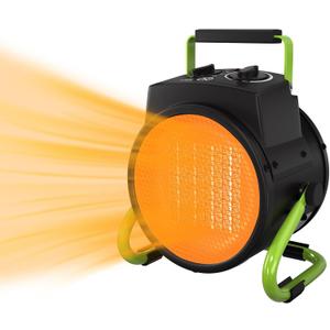 Outdoor Heater for Patio, Portable Patio Heater for Garage with Overheat Protection, Fast Heat PTC Ceramic Portable Garage Heaters for Workshop, Greenhouse, Tent and Indoor Use