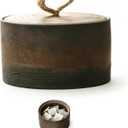 Vintage Ceramic Containers with Lids, Multi-Purpose Tea Jars & Sugar Container, Small Jars for Kitchen Storage & Decor