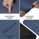 Readaeer Foldable Yoga Mat for Travel Folding Yoga Mat 6mm Thick with Carrying Bag, Non-Slip TPE Exercise Pilates Mat for 72" L x 24" W x 0.24 Inch