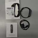 Fitness Tracker Activity Tracker Smart Watch 1.10''AMOLED Touch Color Screen,Smart Watch with 24/7 Blood Oxygen Heart Rate,Sleep Monitor,IP68 Waterproof,Step Counter Health for Women Men (Black)