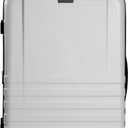 Ben Sherman Hereford Spinner Travel Upright Luggage, White, 28-Inch Checked