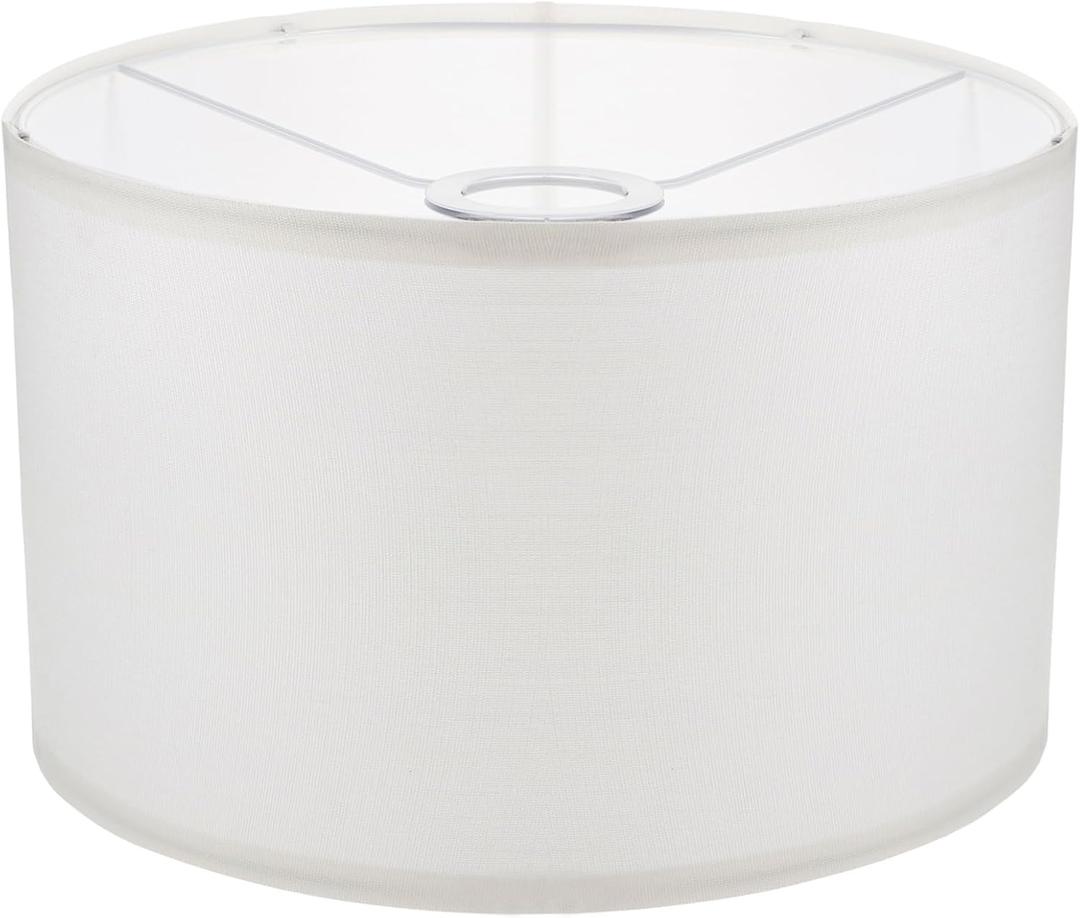 Cloth Lamp Shade Drum Lampshade Round lamp Shade Small Lamp Shades Fabric Lampshade for Table Lamp and Floor Light (7.87x7.07''), Beige