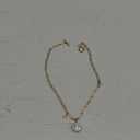 18k Gold Chain Link Necklace for Women, Baroque Pearl/Compass Pendant Necklace