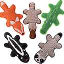 5 Pack No Stuffing Squeaky Dog Toys for Large Dogs - Interactive Durable Plush Chew Toy with Crinkle Paper, Safe Pet Toy for Small to Large Breed, Ideal for Puppy Gifts & Tug of War Toys (Multicolor)