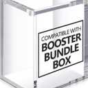 1 Pc Acrylic Magnetic Case Compatible with TCG Booster Box Protective Case Stackable 4mm Thick Magnetic Closure Box Gifts for Collectors, Cards Not Included (Booster Bundle)
