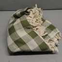 Softalker Spring Checkered Tablecloth Rectangle, Outdoor Linen Cotton Gingham Table Cloth with Tassel, Heavy Duty Wrinkle Free Buffalo Plaid Table Cover for Easter Dining Home - 55 x 84 Inch, Sage