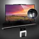 GE LED Lights Amplified TV Antenna, TV Antenna with build in LED Strip Lights, TV Antenna for Smart TV, BIAS White Light 6500K, 1080P Digital HDTV VHF UHF NEXTGEN TV, Amplifier Signal Booster, 46003