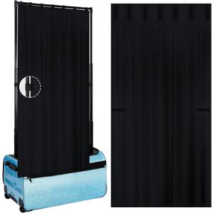 Privacy Curtain for Dance Bag with Rack, Portable Dance Changing Room Competition Dance Bag Curtain, Dancer Backstage Privacy Changing Screen for Dance Suitcase Rolling Dance Garment Bag Accessories
