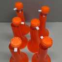 6 Pcs Collapsible Stadium Horn for Adult, 21 Inch, Plastic Vuvuzela Trumpet Noisemakers for Sports Events, Carnivals, Parties, Orange